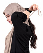 MEHAR HIJAB Faeezah ready-to-wear hijab in Oyster Grey