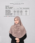 MEHAR HIJAB Faeezah ready-to-wear hijab in Oyster Grey