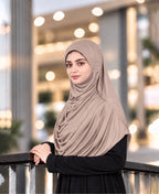 MEHAR HIJAB Faeezah ready-to-wear hijab in Oyster Grey