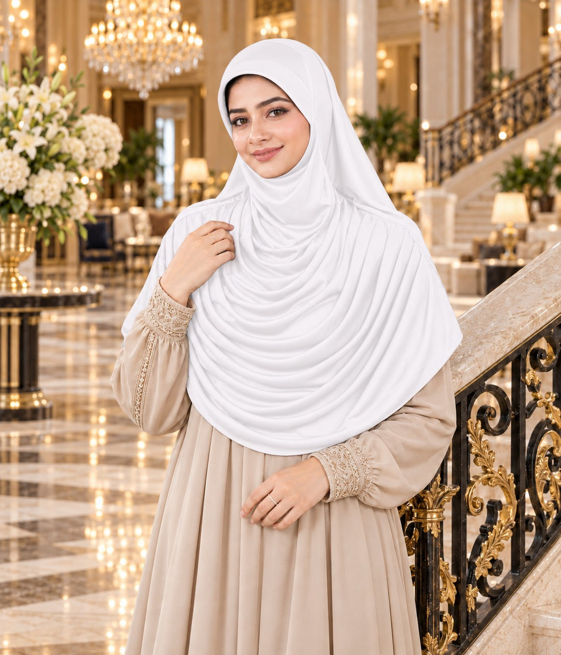 MEHAR Faeezah Glamour in Modesty Ready-to-Wear Stylish Soft Feel-Good Premium Signature Jersey Frill Hijab