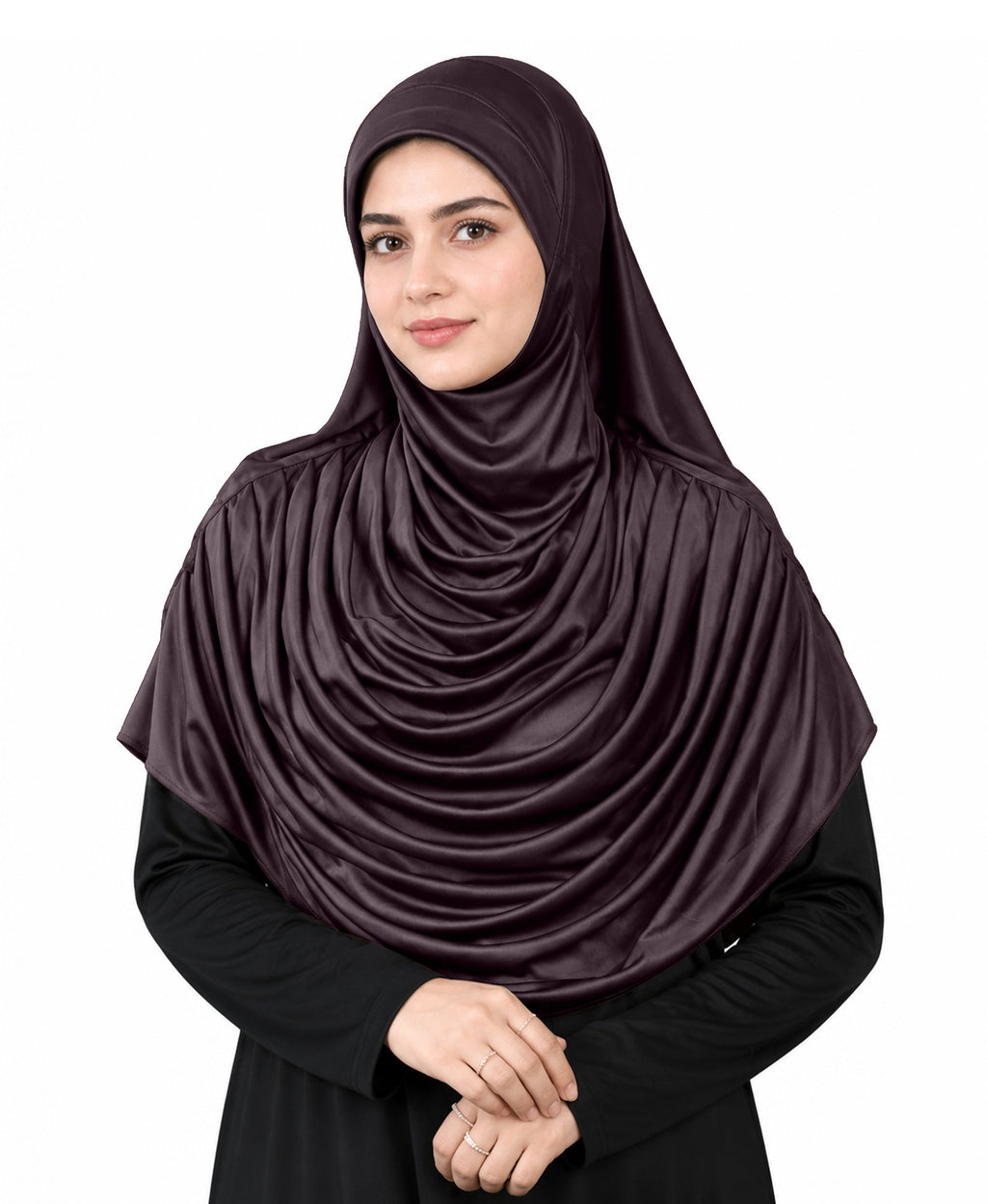 MEHAR HIJAB Faeezah ready-to-wear hijab in Wild Berry