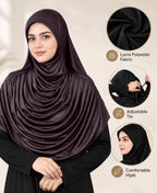 MEHAR HIJAB Faeezah ready-to-wear hijab in Wild Berry