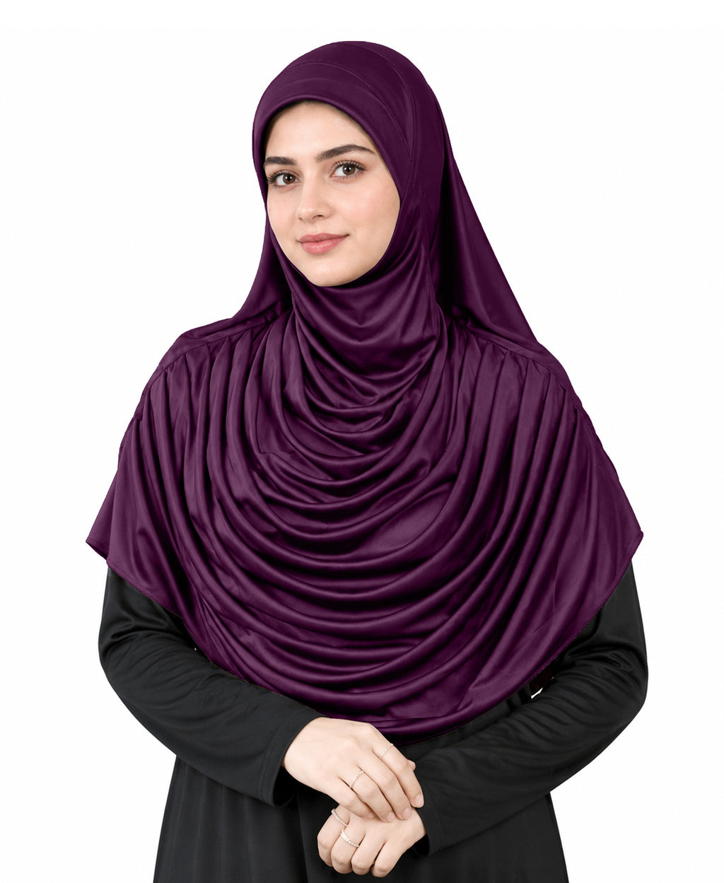 MEHAR HIJAB Faeezah ready-to-wear hijab in Wine