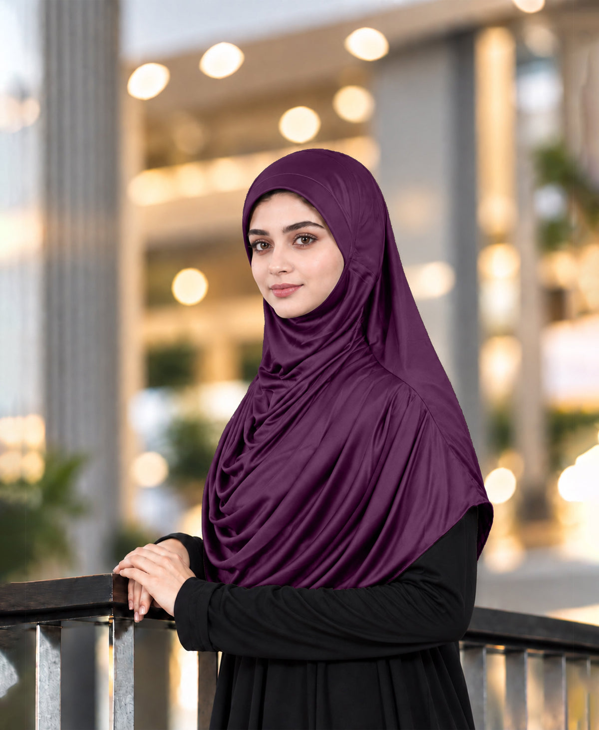 MEHAR HIJAB Faeezah ready-to-wear hijab in Wine