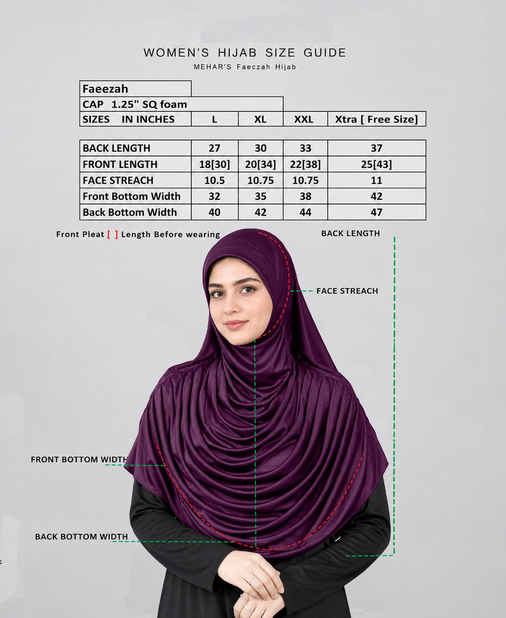 MEHAR HIJAB Faeezah ready-to-wear hijab in Wine