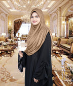 Mehar Hijab's Glamour in Modesty Fazluna Sigle side Frill Hijab XL