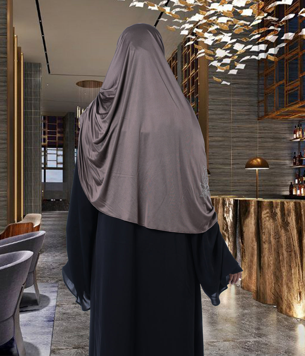 Mehar Hijab's Glamour in Modesty Fazluna Sigle side Frill Hijab XL