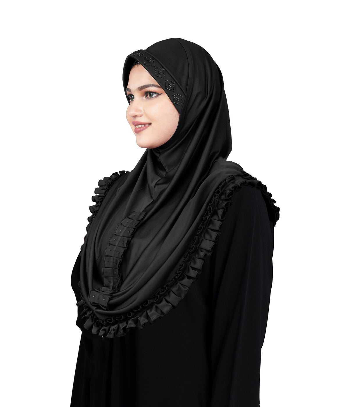 Mehar Stylish Elegant Look Gushan Hijab