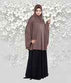 Women's Stylish Soft Rich Polyester Fabric Hanana Sleeve Hijab F Size