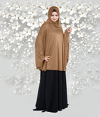 Women's Stylish Soft Rich Polyester Fabric Hanana Sleeve Hijab F Size