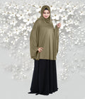 Women's Stylish Soft Rich Polyester Fabric Hanana Sleeve Hijab F Size