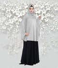 Women's Stylish Soft Rich Polyester Fabric Hanana Sleeve Hijab F Size