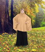 Women's Stylish Soft Rich Polyester Fabric Hanana Sleeve Hijab F Size
