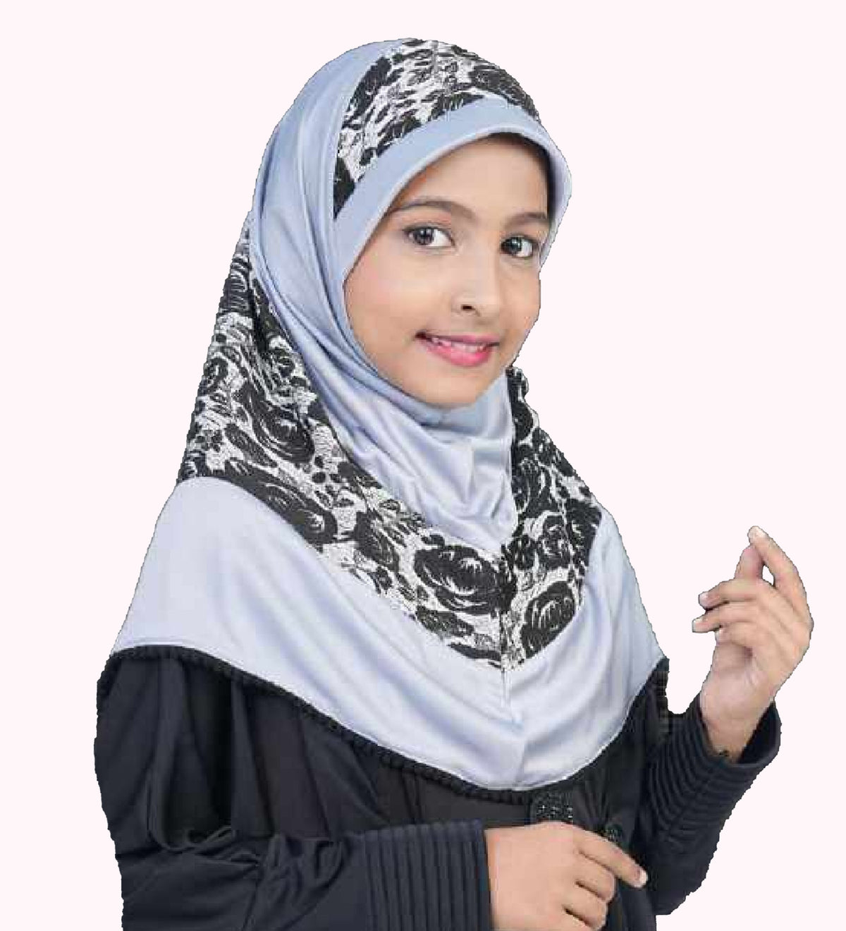 Stylish Trendy Little Hijab stylish dual color Printed