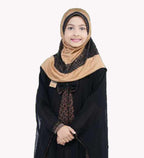 Stylish Trendy Little Hijab stylish dual color Printed