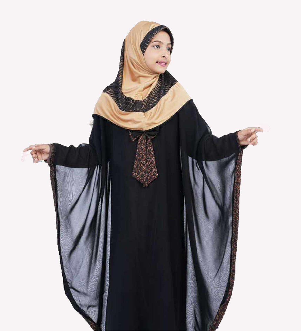 Stylish Trendy Little Hijab stylish dual color Printed