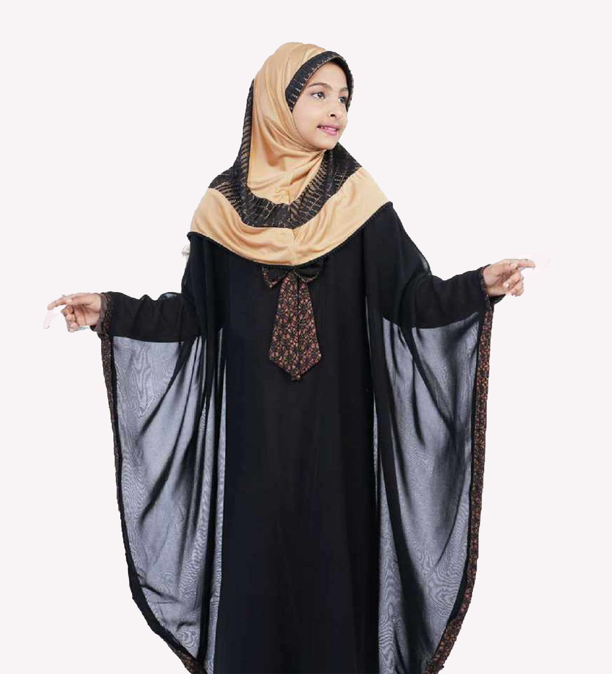 Stylish Trendy Little Hijab stylish dual color Printed