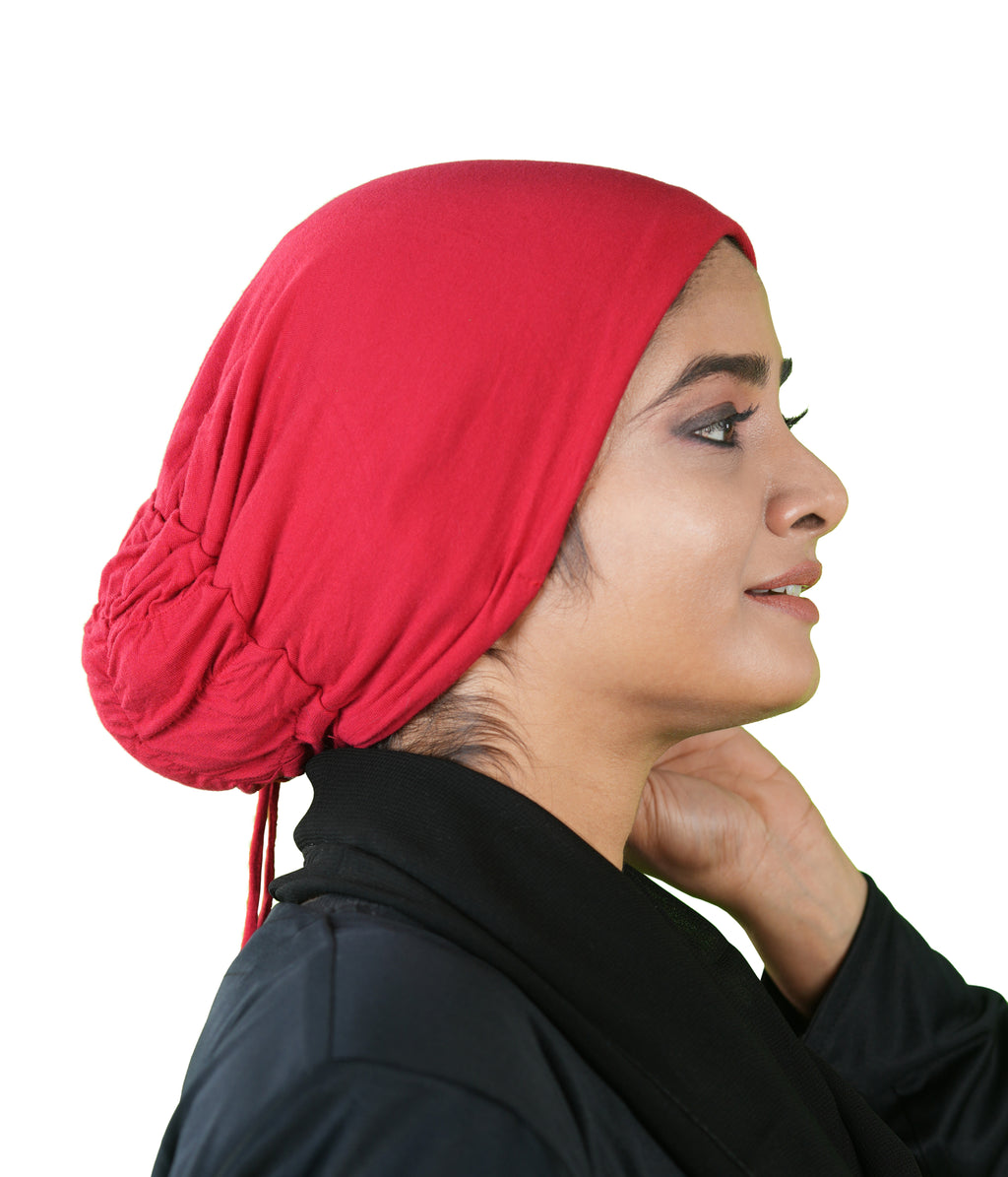 Mehar Head scarves Bamboo Soft Stretchable cap for Women Adjustable Tie Modal