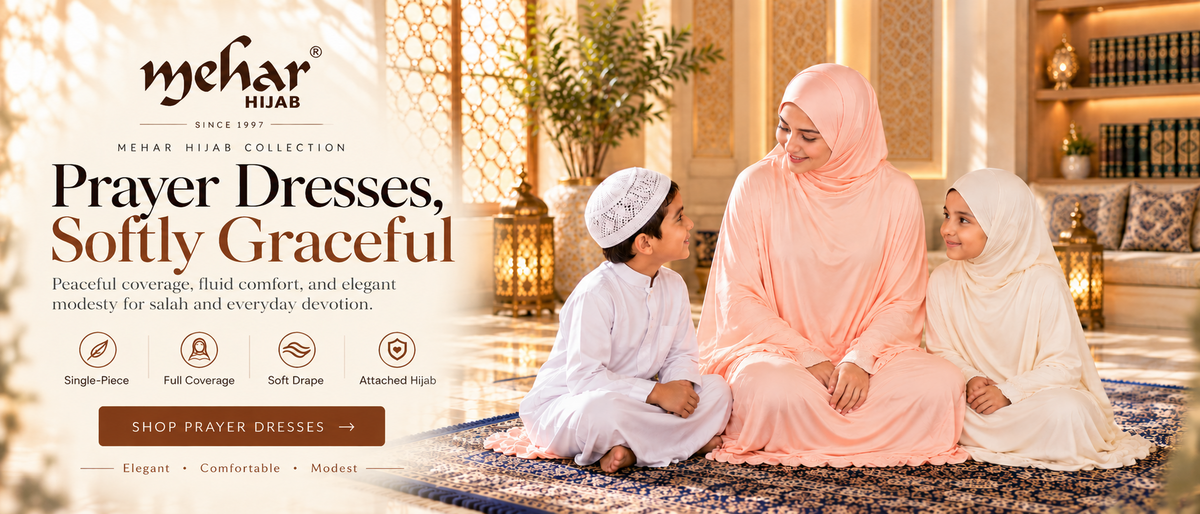 MEHAR prayer dress collection for Muslim women