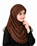 MEHAR Kids Heena Hijab for Girls | Rhinestones & Adjustable Shoulder Ties
