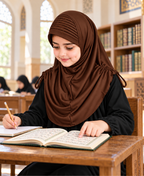 MEHAR Kids Heena Hijab for Girls | Rhinestones & Adjustable Shoulder Ties