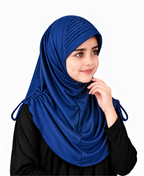 MEHAR Kids Heena Hijab for Girls |  Rhinestones & Adjustable Shoulder Ties