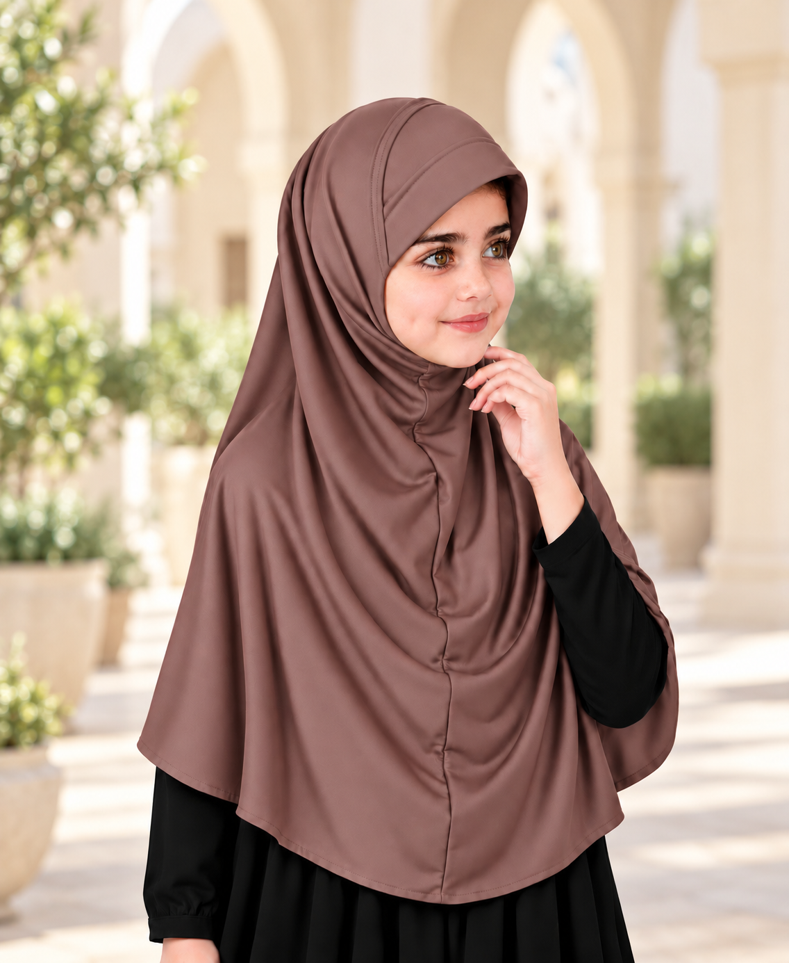 MEHAR Ma-ale Hijab for Girls - Polycotton, Ready-to-Wear