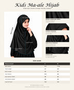 MEHAR Ma-ale Hijab for Girls - Polycotton, Ready-to-Wear