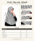 MEHAR Ma-ale Hijab for Girls - Polycotton, Ready-to-Wear