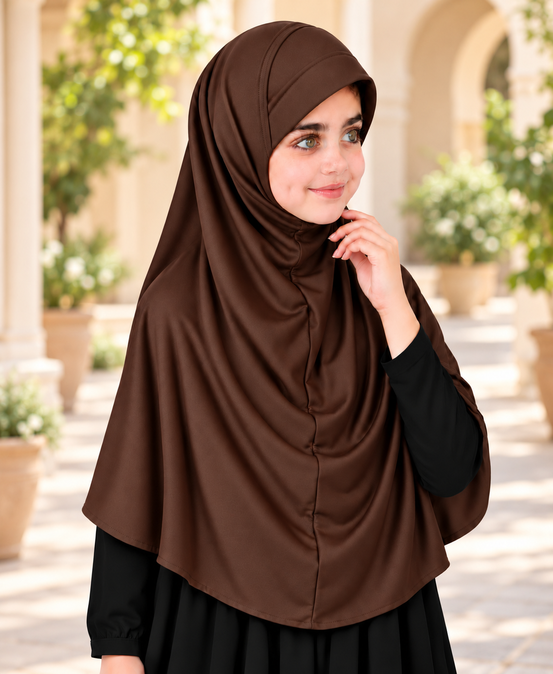 MEHAR Ma-ale Hijab for Girls - Polycotton, Ready-to-Wear