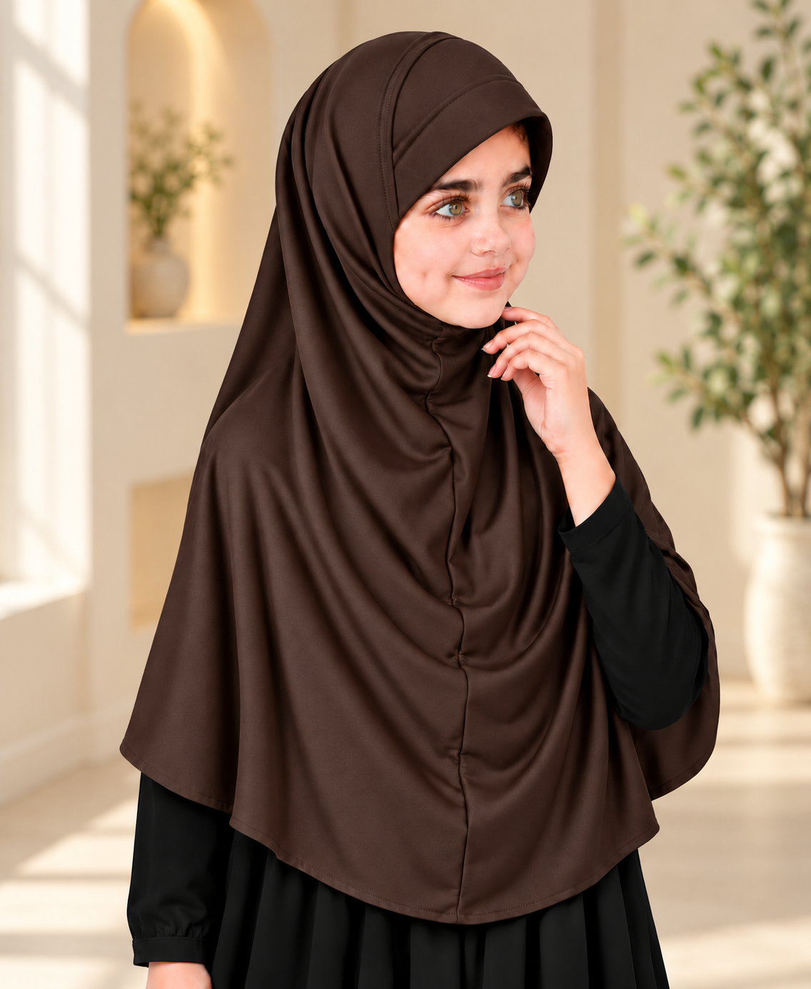 MEHAR Ma-ale Hijab for Girls - Polycotton, Ready-to-Wear