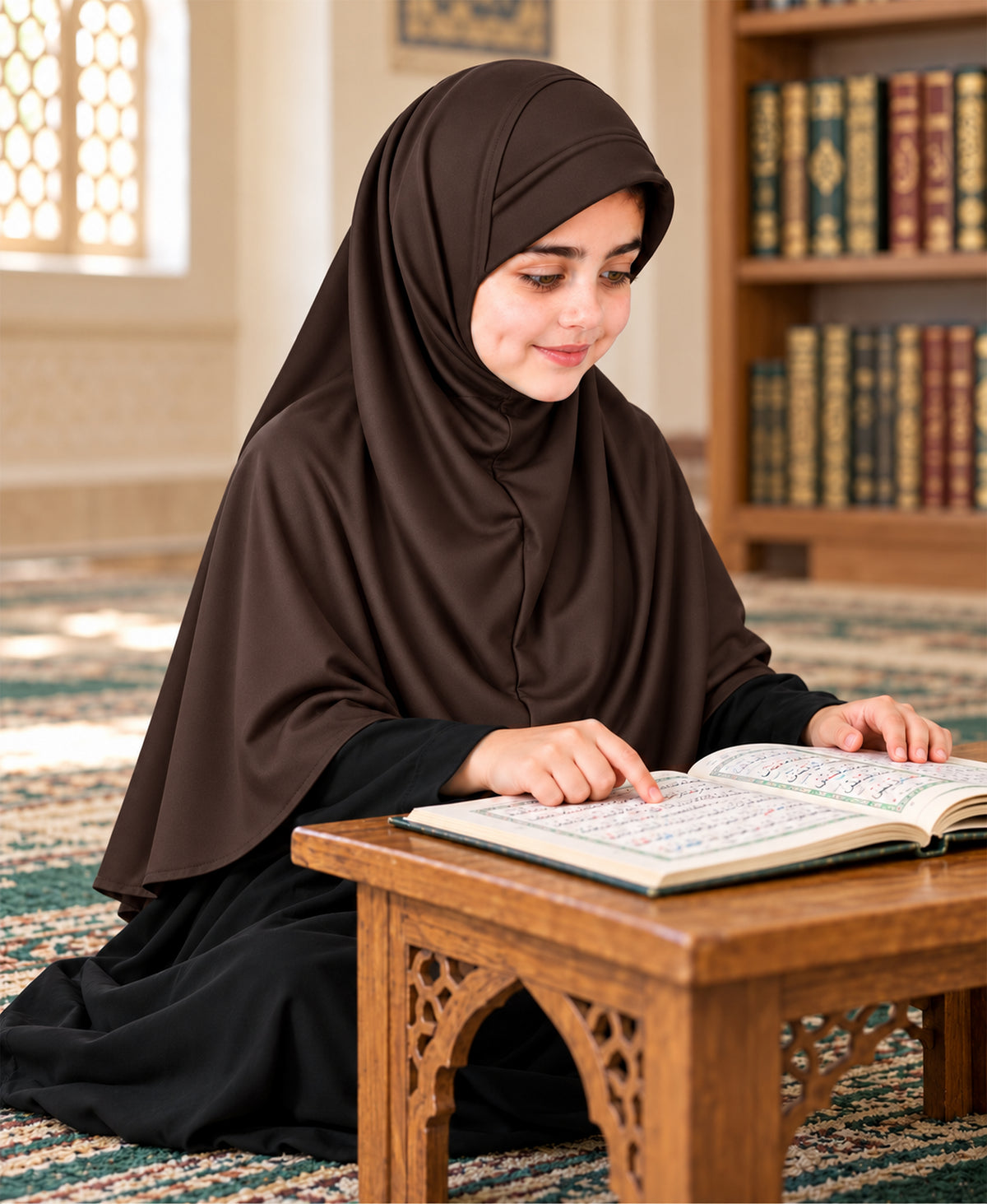 MEHAR Ma-ale Hijab for Girls - Polycotton, Ready-to-Wear