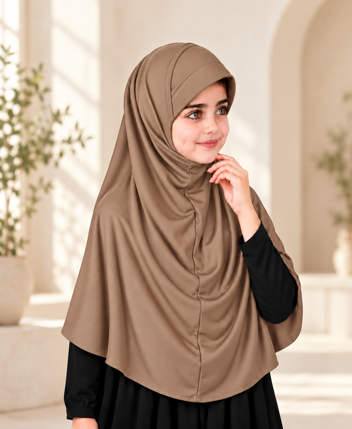 MEHAR Ma-ale Hijab for Girls - Polycotton, Ready-to-Wear