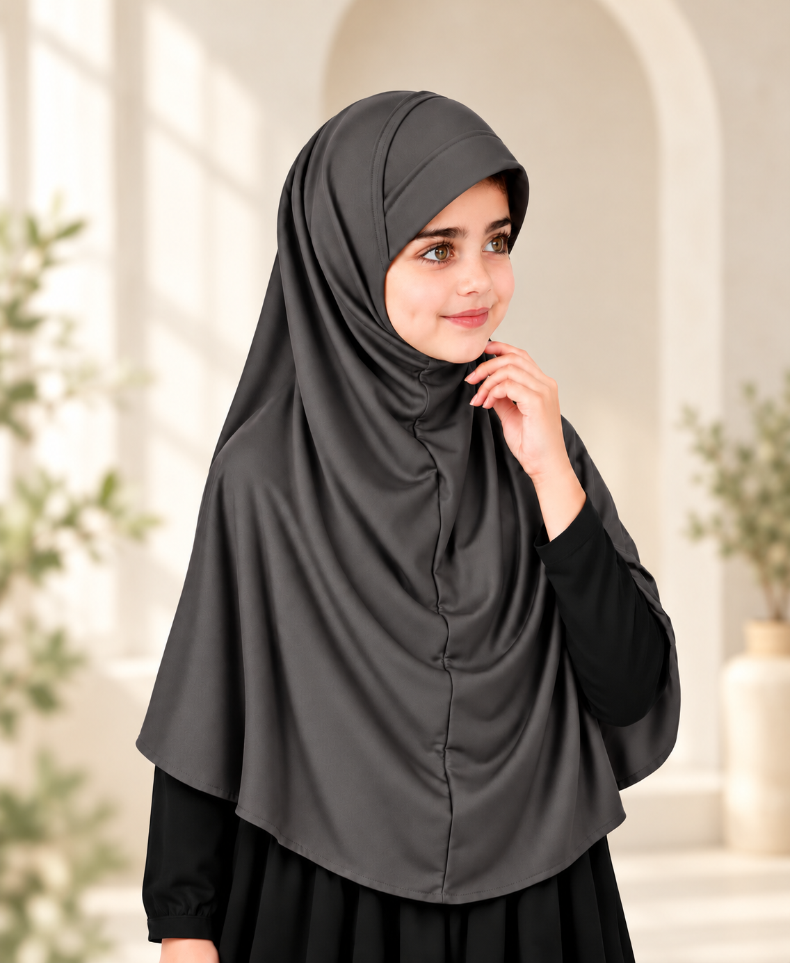 MEHAR Ma-ale Hijab for Girls - Polycotton, Ready-to-Wear