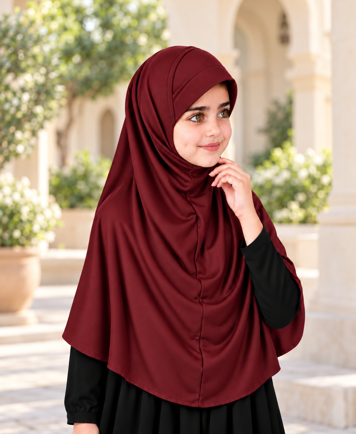MEHAR Ma-ale Hijab for Girls - Polycotton, Ready-to-Wear