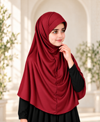 MEHAR Ma-ale Hijab for Girls - Polycotton, Ready-to-Wear