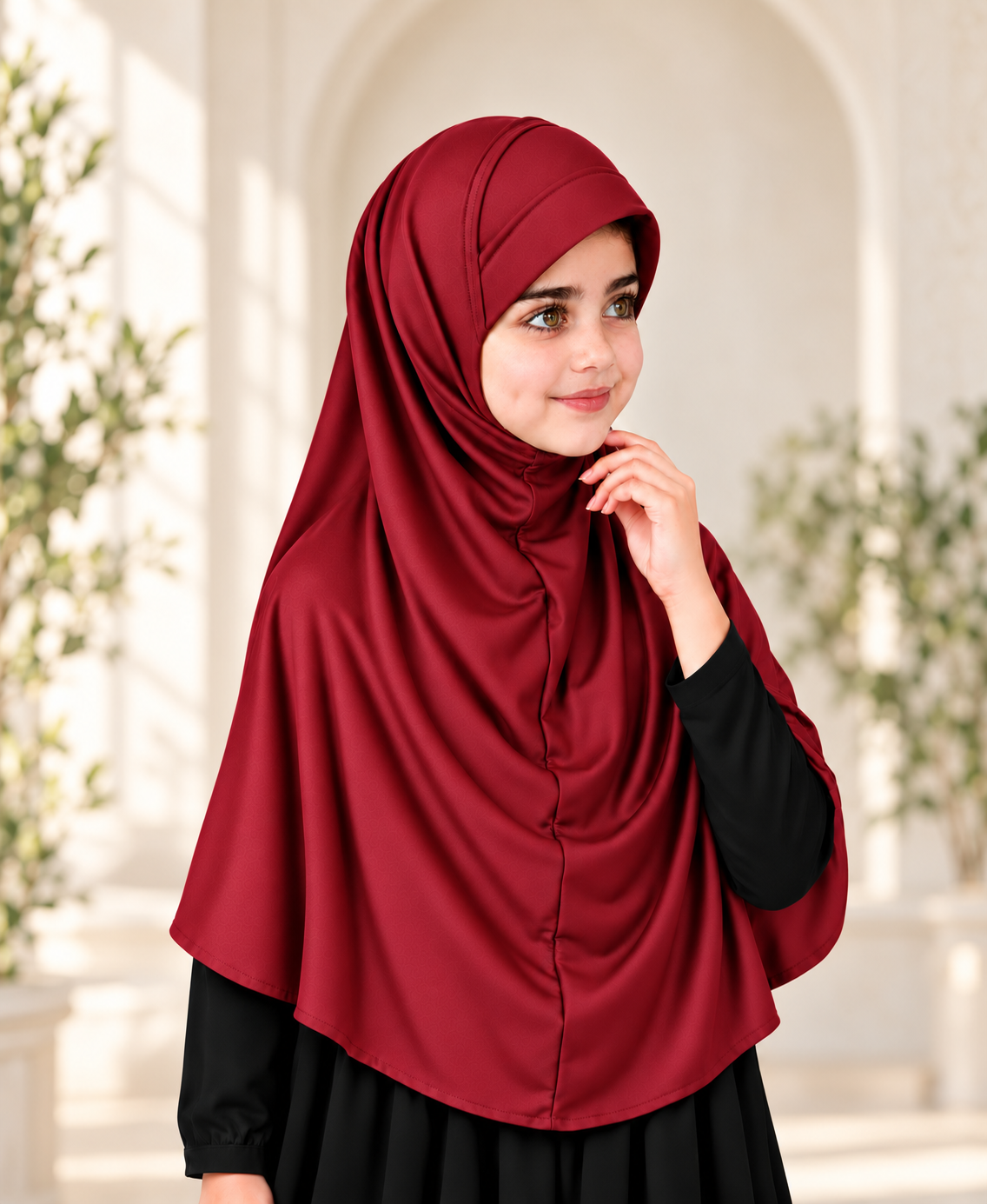 MEHAR Ma-ale Hijab for Girls - Polycotton, Ready-to-Wear