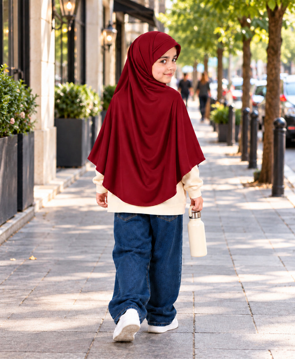 MEHAR Ma-ale Hijab for Girls - Polycotton, Ready-to-Wear