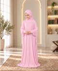 Mehar Zunaira kids namazi prayer dress for girls in Orchid Pink, view 1