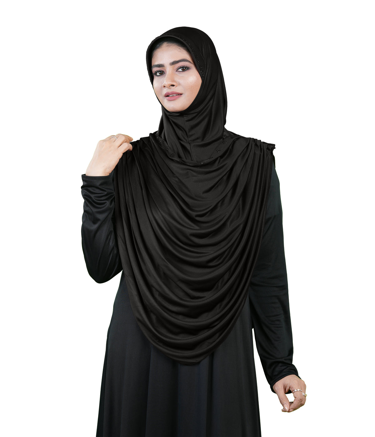 Modest Fashion by Mehar Laila Two-Piece Frilled Hijab Set