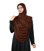 Modest Fashion by Mehar Laila Two-Piece Frilled Hijab Set