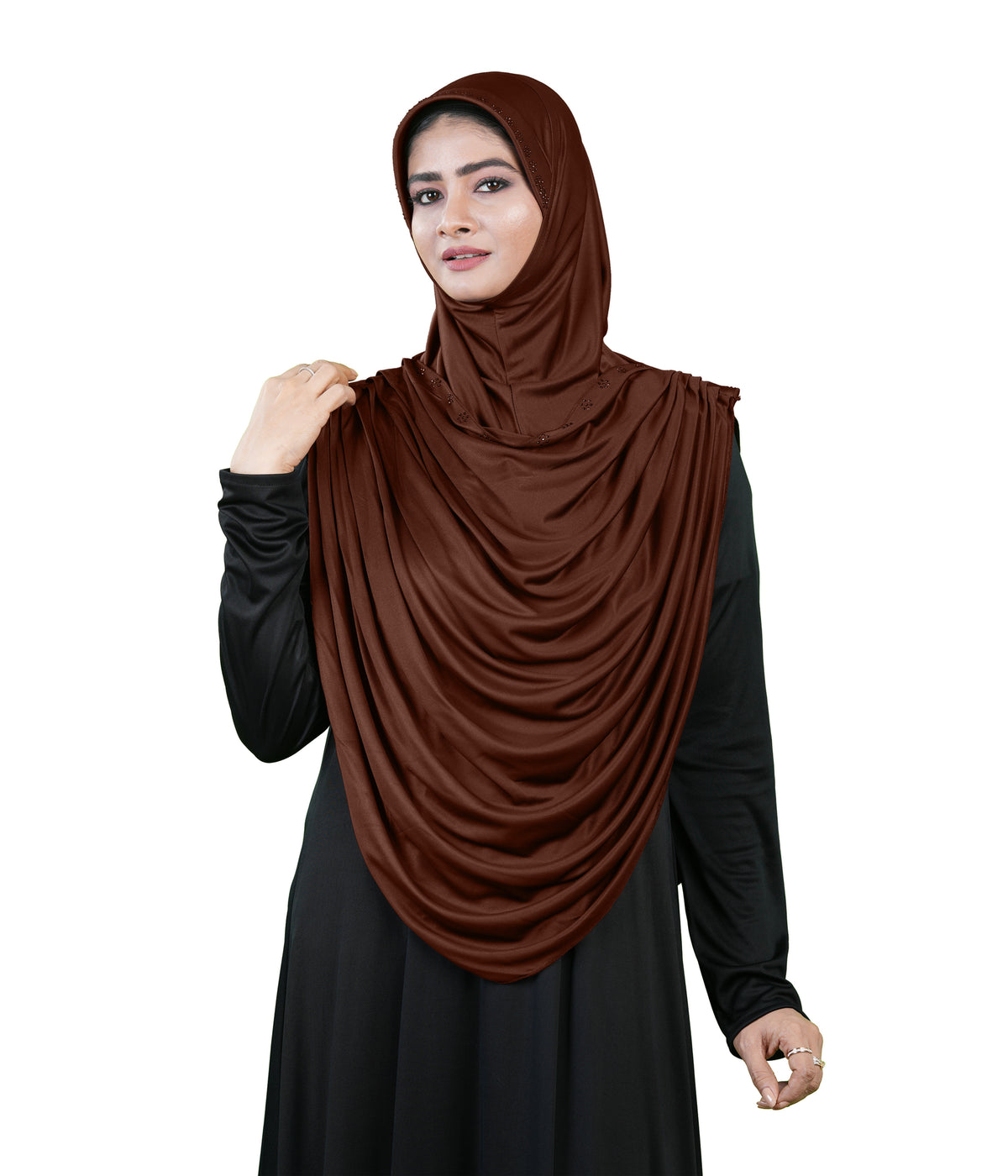 Modest Fashion by Mehar Laila Two-Piece Frilled Hijab Set