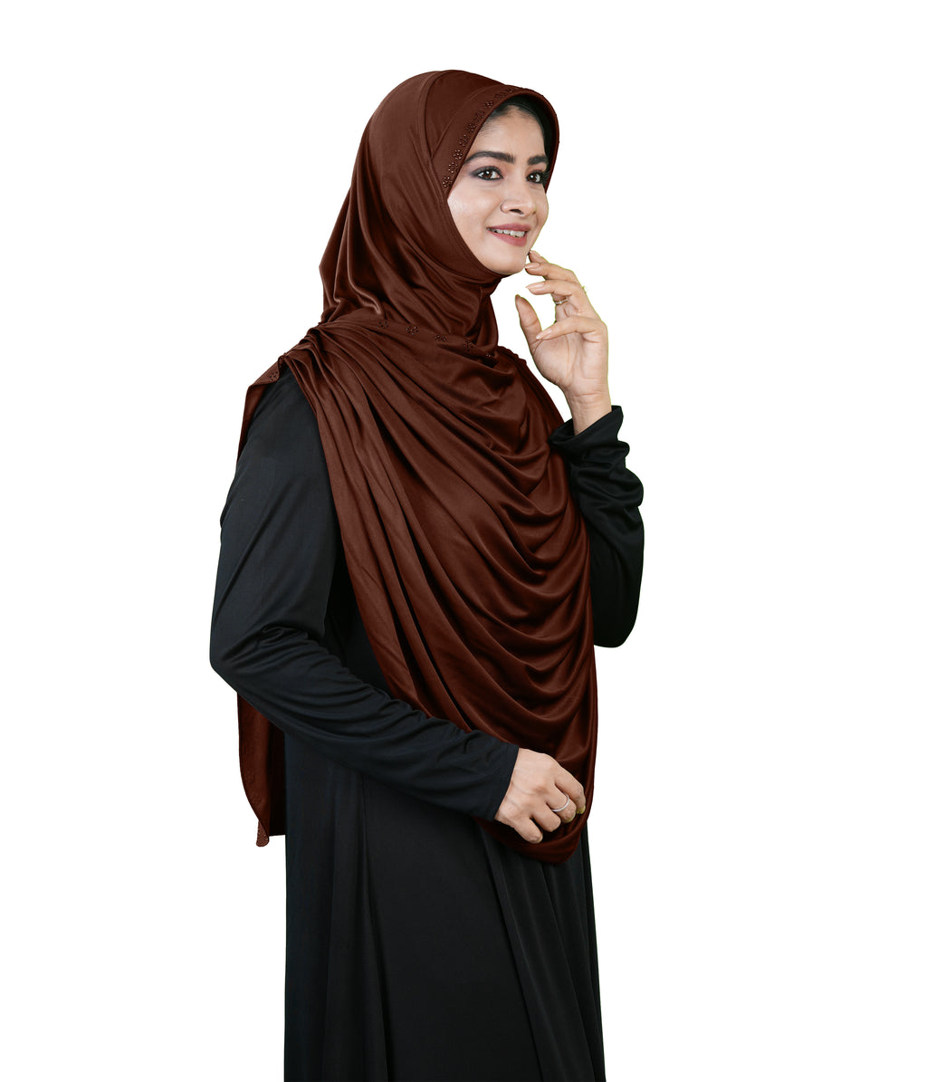 Modest Fashion by Mehar Laila Two-Piece Frilled Hijab Set