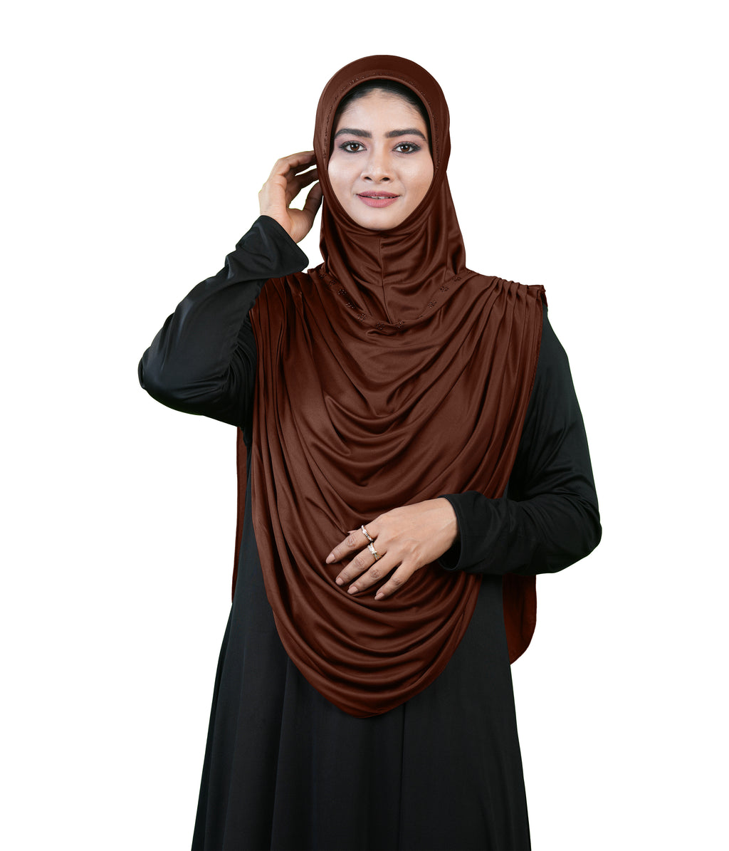 Modest Fashion by Mehar Laila Two-Piece Frilled Hijab Set
