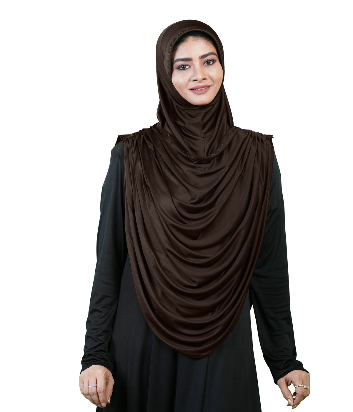 Modest Fashion by Mehar Laila Two-Piece Frilled Hijab Set
