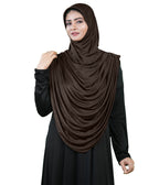 Modest Fashion by Mehar Laila Two-Piece Frilled Hijab Set
