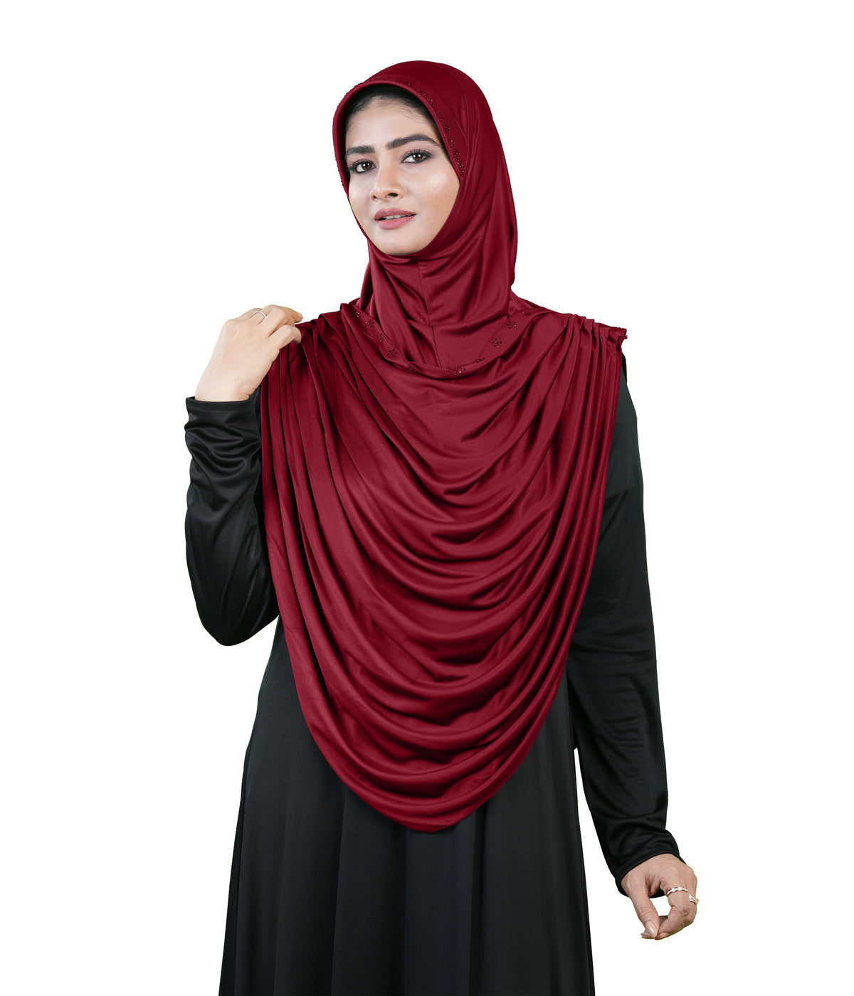 Modest Fashion by Mehar Laila Two-Piece Frilled Hijab Set