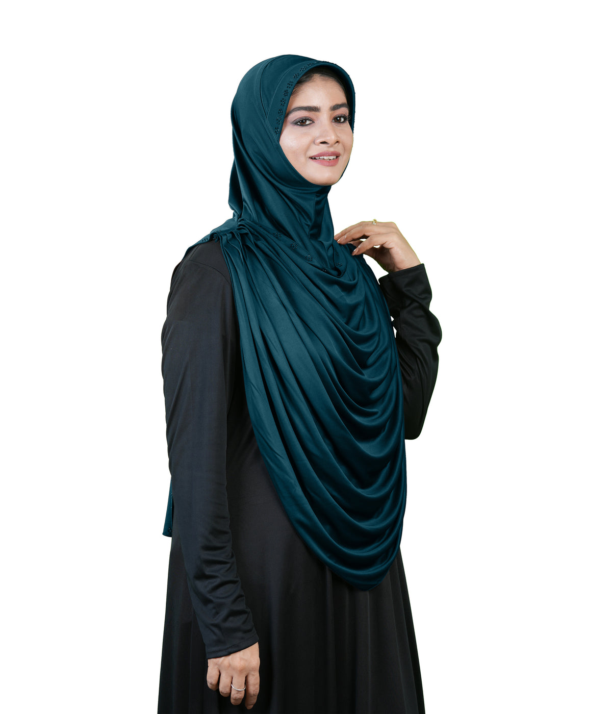 Modest Fashion by Mehar Laila Two-Piece Frilled Hijab Set