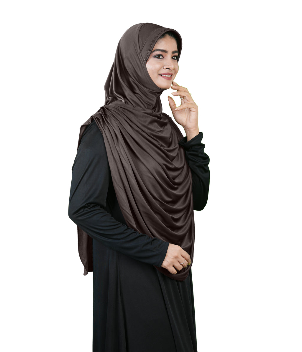 Modest Fashion by Mehar Laila Two-Piece Frilled Hijab Set