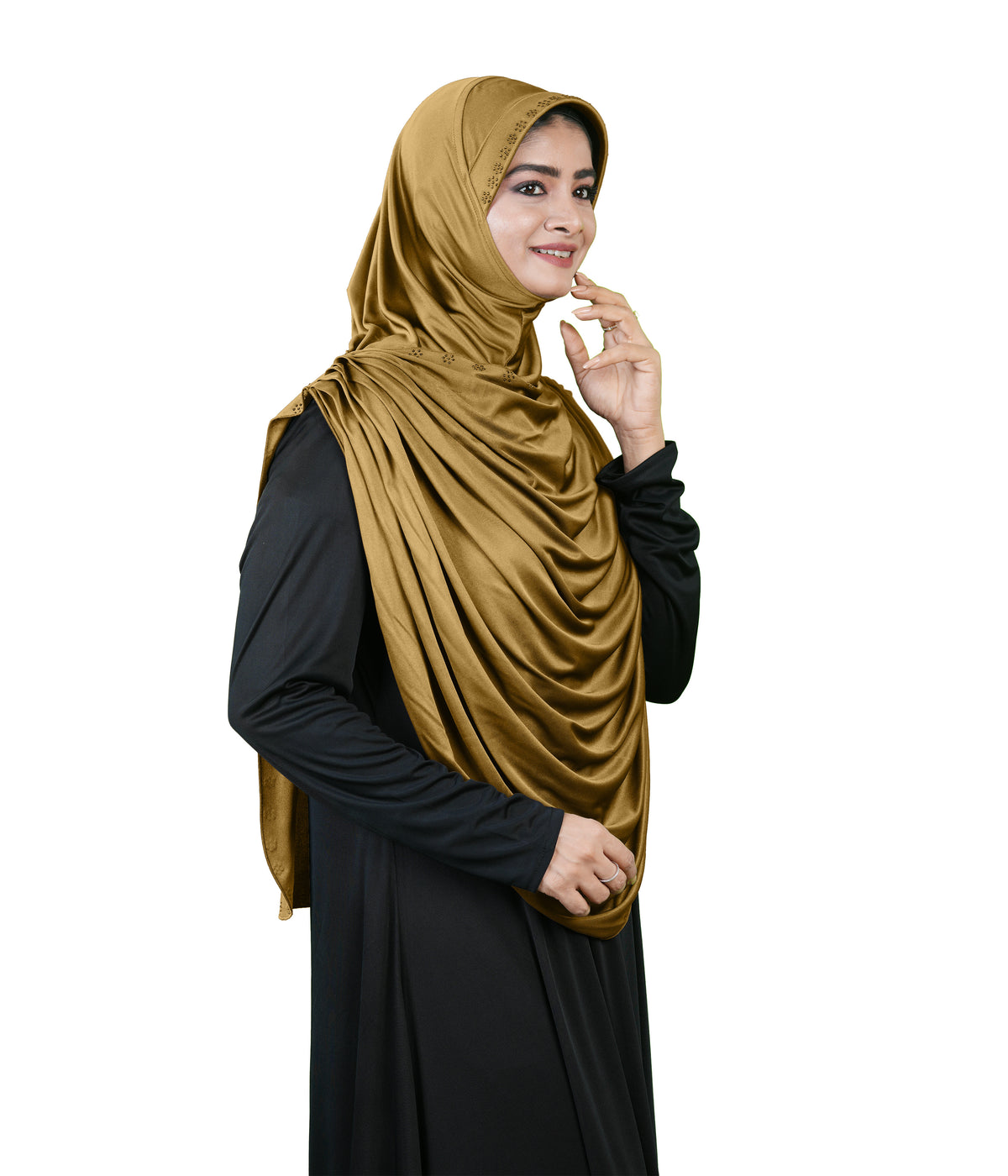 Modest Fashion by Mehar Laila Two-Piece Frilled Hijab Set